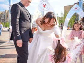 Первая торжественная регистрация брака состоялась на площади Республики