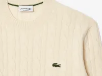 Мужской шерстяной свитер Lacoste с круглым вырезом