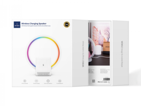 Портативная акустика WiWU с функцией беспроводной зарядки и светильником 15W (Wi-W021) (белый)