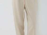 Льняные брюки Baggy, Бежевый