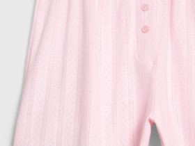 Пижамные шорты из ажурного трикотажа, Розовый