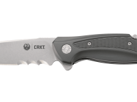 Складной нож CRKT R2402 Ruger Knives Windage™ With Veff Serrations™, сталь 8Cr13MoV Stonewashed Combo Blade, рукоять алюминий