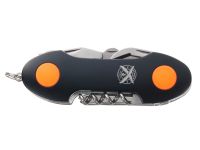 Нож перочинный Stinger 95 мм, 15 функций, черный/оранжевый