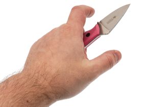 Туристический нож Kizlyar Supreme Hammy SW, сталь Niolox, рукоять G10, розовый