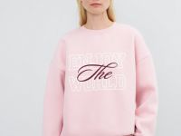 Свитшот с принтом, Розовый