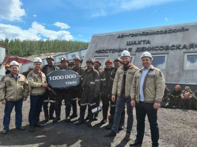С начала года шахта «Восточная Денисовская» добыла миллион тонн угля