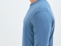 Базовый вязаный джемпер, Голубой