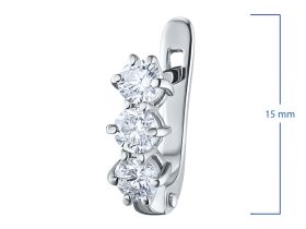 Серьги из серебра с гранатами э0606сг07070100