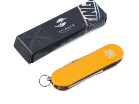 Нож перочинный Stinger 62 мм, 4 функции, рукоять алюминий, золотистый