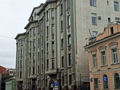 Доходный дом Я.М.Демента, 1910-1912 гг., гражданский инженер В.Е.Дубовской, архитектор Л.Б.Горенберг, художник И.И.Нивинский