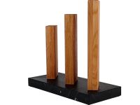 Подставка для ножей магнитная Woodinhome KS050SON-ST, дуб/мрамор