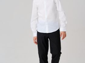 Сорочка текстильная для мальчиков (slim fit)