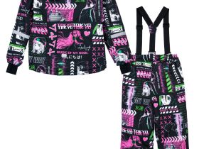 Комплект текстильный с полиуретановым покрытием для девочек: куртка, брюки