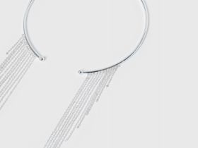 Ожерелье с цепочками, Серебряный