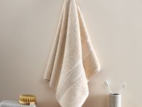 Полотенце махровое Classico, бежевое