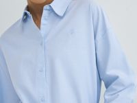 Рубашка из хлопка оксфорд, Голубой