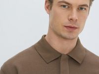 Поло свободного силуэта, Серый