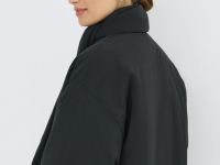 Утеплённая куртка с шарфом, Черный