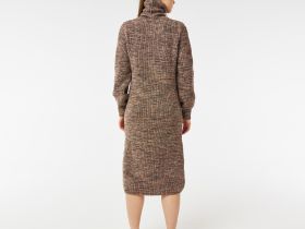 Шерстяное платье Lacoste с высоким воротом