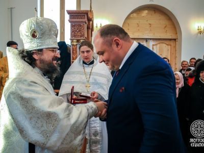 В Южной Якутии освятили величественный Ильинский храм