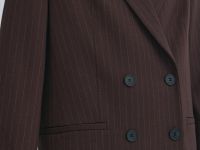 Двубортный жакет, Коричневый