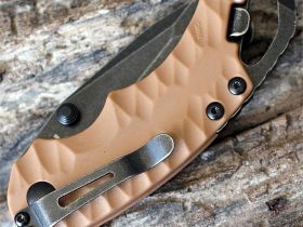 Нож складной Shuffle II - KERSHAW 8750TTANBW, сталь 8Cr13MoV c покрытием BlackWash™, рукоять термопластик GFN коричневого цвета