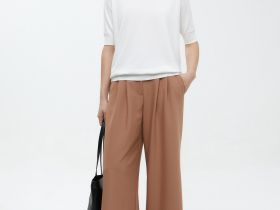 Укороченные брюки широкого кроя