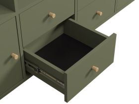 Стеллаж Кейн 2-149x75 Оливковый