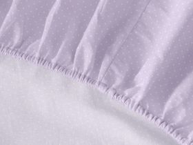 Простыня на резинке Лаванда (горошек)