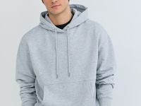 Базовое худи с карманом-кенгуру, Серый