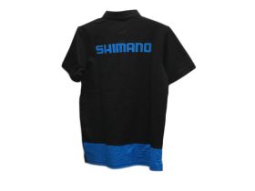 Shimano Поло Shimano кор/рук., цвет Черный-Синий, ростовка M