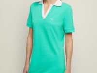 Платье с контрастным воротником