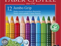 Набор карандашей цветных Faber-castell "Jumbo Grip" 12 цв + точилка в картоне