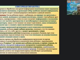 Вебинар "Метод сенсорной интеграции: оборудование, приемы, игры"