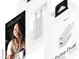Зарядное устройство uBear Pulse Dual USB/USB-C 30 Вт Белое