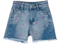 Шорты текстильные джинсовые для девочек