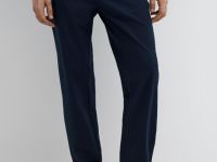 Брюки-чиносы с ремнём, Синий