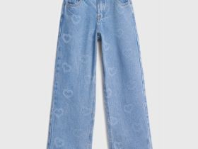 Прямые джинсы Straight для девочек, Голубой