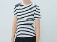 Футболка в рубчик, Синий