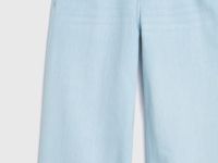 Прямые джинсы со средней посадкой, Голубой