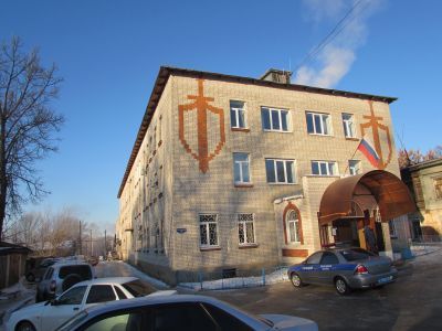 Здание, в котором в 1917 г. находился первый уездный Совет рабочих, крестьянских и солдатских депутатов