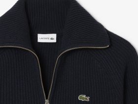 Мужской кардиган Lacoste с высоким воротом на молнии