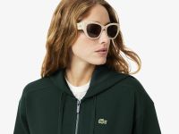 Женская толстовка Lacoste с капюшоном на молнии