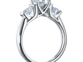 Классическое кольцо из белого золота э4712кц10220872_white