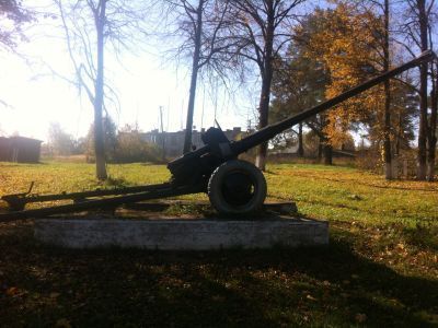 Памятное место, где в феврале 1942 г. партизаны и кавалеристы I-го гвардейского кавалерийского корпуса П.А.Белова вели ожесточенные бои с гитлеровцами