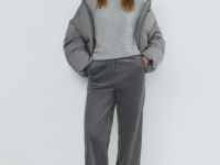 Джемпер из пряжи с шерстью альпака, Серый