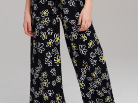 Брюки текстильные для девочек