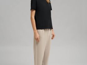 Футболка свободного кроя из джерси