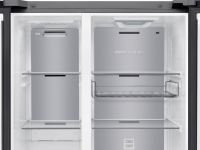 Холодильник Samsung Side-by-Side с автоматически открывающимися дверьми, 646 л Черное стекло