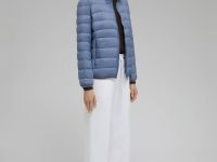 Стеганый пуховик с натуральным пухом